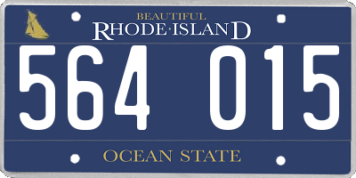 RI license plate 564015