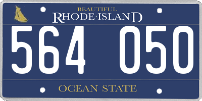 RI license plate 564050