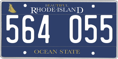 RI license plate 564055