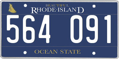 RI license plate 564091