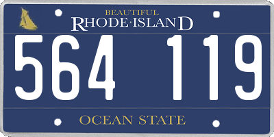 RI license plate 564119