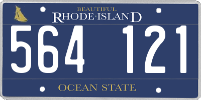RI license plate 564121
