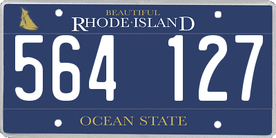 RI license plate 564127