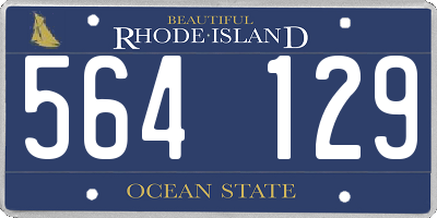 RI license plate 564129