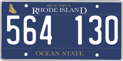 RI license plate 564130