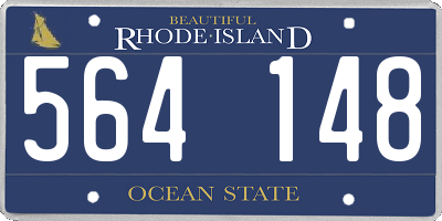 RI license plate 564148