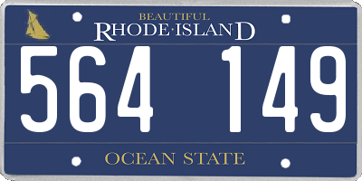 RI license plate 564149