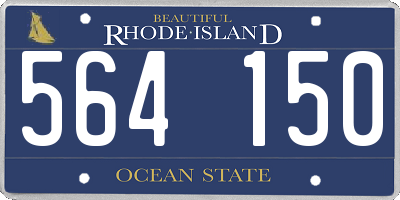 RI license plate 564150