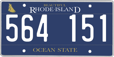 RI license plate 564151