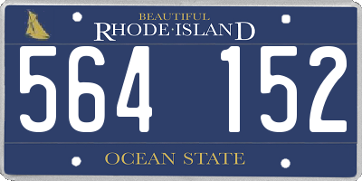 RI license plate 564152