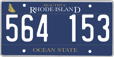 RI license plate 564153