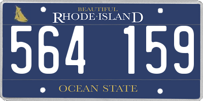 RI license plate 564159