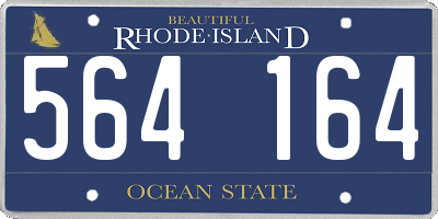 RI license plate 564164