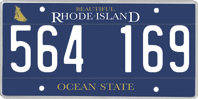 RI license plate 564169