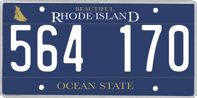 RI license plate 564170