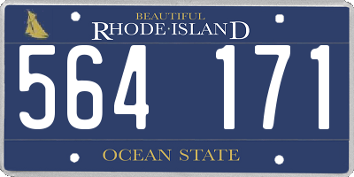 RI license plate 564171