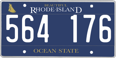 RI license plate 564176