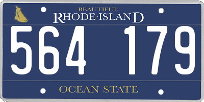 RI license plate 564179
