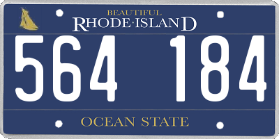 RI license plate 564184