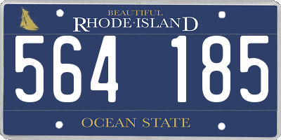 RI license plate 564185