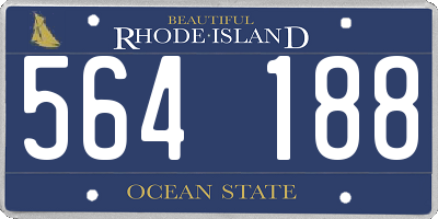 RI license plate 564188