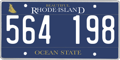 RI license plate 564198