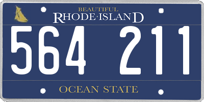 RI license plate 564211