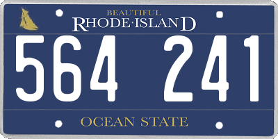 RI license plate 564241