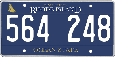 RI license plate 564248