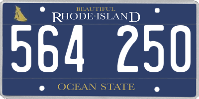 RI license plate 564250