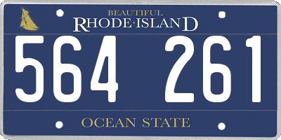 RI license plate 564261