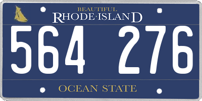 RI license plate 564276