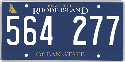 RI license plate 564277