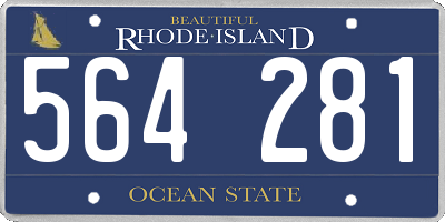 RI license plate 564281