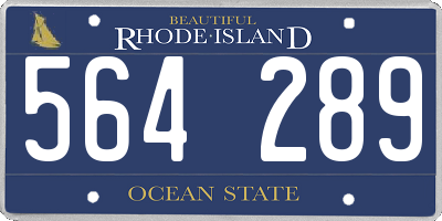RI license plate 564289