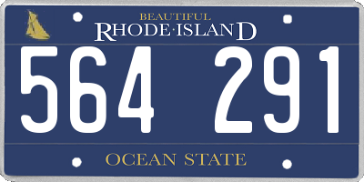 RI license plate 564291