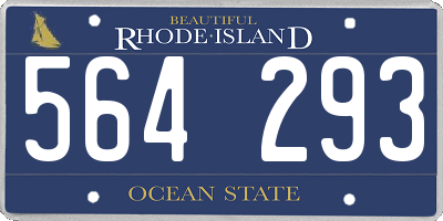 RI license plate 564293