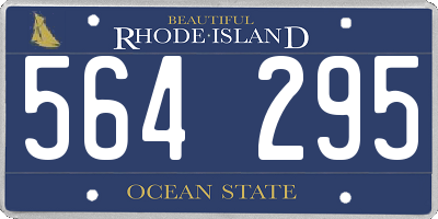 RI license plate 564295
