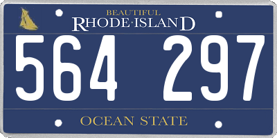 RI license plate 564297