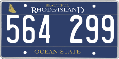 RI license plate 564299