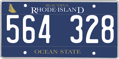 RI license plate 564328