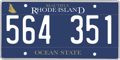 RI license plate 564351