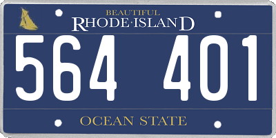 RI license plate 564401