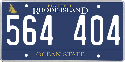 RI license plate 564404