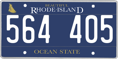 RI license plate 564405