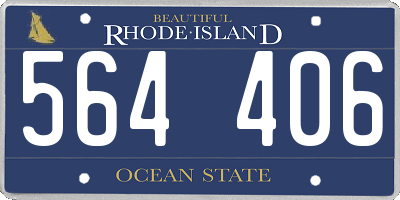 RI license plate 564406