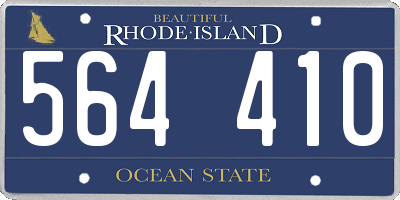 RI license plate 564410