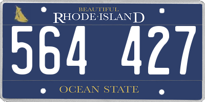RI license plate 564427