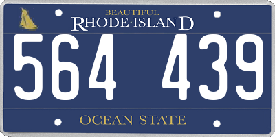 RI license plate 564439