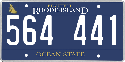 RI license plate 564441